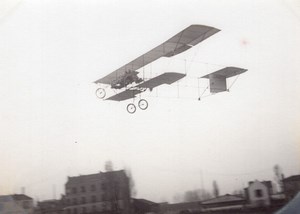 France Aviation Voisin Biplane in Flight old Photo circa 1911