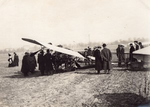 France Aviation Liore Monoplane Accident Crash old Photo circa 1910