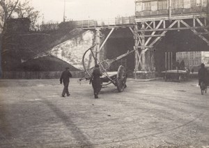 France Aviation Raoul Vendome Airplane Parts? Crash? Old Photo circa 1910