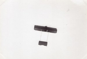 France Joseph Cei Flying a Caudron Biplane French Aviation old Photo circa 1910
