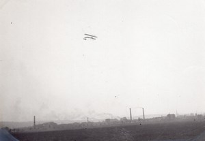 France Aviation Lt Fequant on Farman Flying old Photo circa 1911