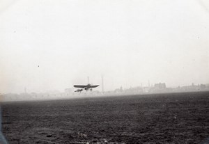 France Aviation Saulnier Monoplane Flying old Photo circa 1910