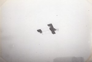 France Aviation Voisin Biplane in Flight Hangars old Photo circa 1910