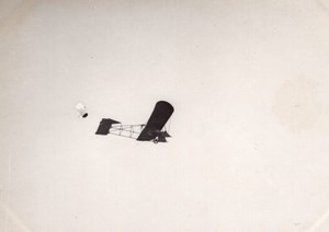 France Aviation Monoplane in Flight old Photo circa 1910