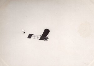 France Aviation Monoplane in Flight old Photo circa 1910