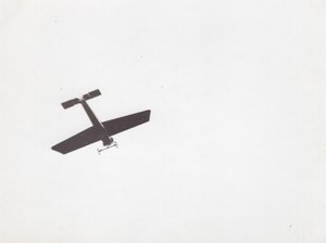 France Aviation Monoplane in Flight old Photo circa 1910