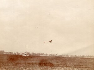 France Aviation Deperdussin Monoplane in Flight old Photo 1910's