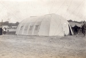 France Military Aviation? Maneuvers Supply Tent old Photo 1910's