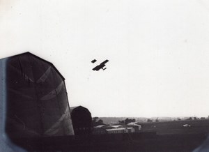 France Buc Aviation Farman Biplane in Flight old Photo 1910