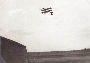 France Buc Aviation Farman Biplane in Flight old Photo 1910