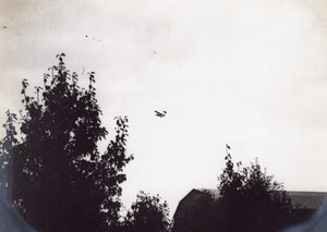 France Buc Aviation Farman Biplane in Flight old Photo 1910