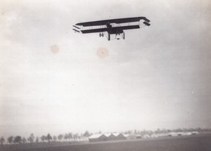 France Buc Aviation Bronislawski Biplane in Flight old Photo 1911