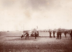 Bétheny Semaine d'Aviation de Champagne Latham Antoinette 29 old Photo 1910