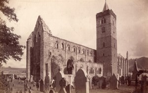 Scotland Dunblane Cathedral Ruins old James Valentine Photo 1880