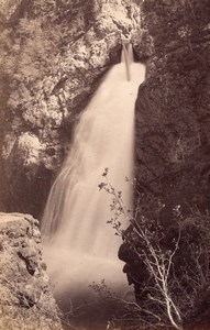 Scotland Falls of Foyers Waterfall old James Valentine Photo 1880
