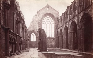 Scotland Holyrood Chapel Nave Ruins old James Valentine Photo 1880