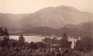 Scotland Loch Achray Trossachs Hotel Ben Venue old James Valentine Photo 1880