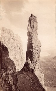 Scotland Skye Quiraing Needle Rock old James Valentine Photo 1880