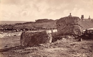 Scotland East Neuk of Fife Rocks old James Valentine Photo 1880