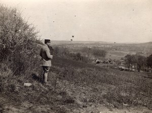 France Vauxbuin Countryside Panorama WWI 5 old Photos 1918
