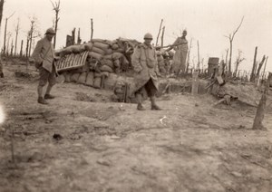 Belgium? WWI Carrefour du Boche Shelter Sergent Dupuy old Photo 1917