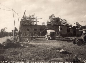 Belgium WWI Ferme du Paratonnerre Farm Caporal Lombart old Photo 1917