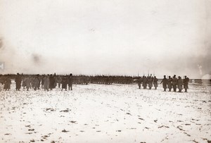 Belgium WWI Military Revue Bayonets? old Photo 1917