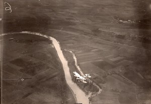 France WWI Military Aviation Nieuport or Sopwith? Biplane Aerial Photo 1914-1918