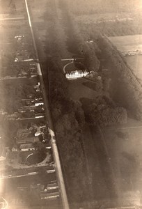 France WWI French Countryside Aerial View Castle old Photo 1914-1918