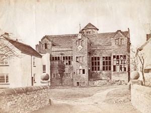 United Kingdom Stockport Harden Hall Manor House old Photo 1880