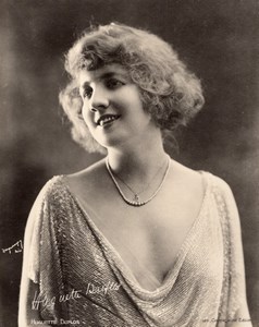 Actress Huguette Duflos Portrait old Cinemagazine Promo Photo circa 1920