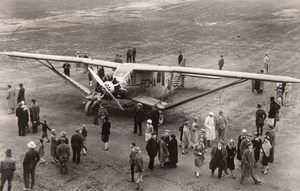 USA Maine Portland Bellanca Sesquiplane Roma Transatlantic Flight old Photo 1928