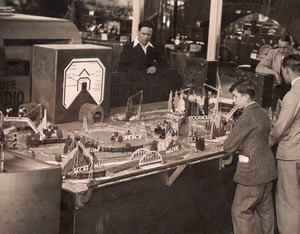 London Olympia British Radio Show Philips Display Model Stations old Photo 1934