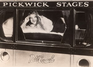 USA Pickwick Stage Line Nite Coach Sleeper Bus old Photo 1929