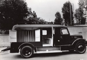 France Ford Delivery ? Transport Van Transportation old Photo 1940