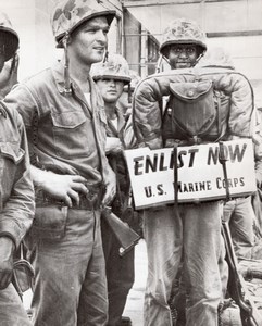 USA Cherry Point NC US Marine Corps Recruitment Pvt Robert Vine old Photo 1958