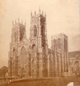 United Kingdom York Minster old photo 1890