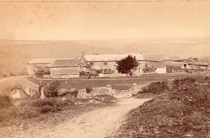 United Kingdom Stowe Farm House old Valentine Photo 1890