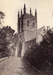 United Kingdom Oxford Merton Tower old Photo 1890