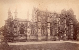 Scotland Rosslyn Chapel Outside & Apprentice pillar 2 old GWW Photos 1890