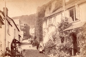 Clovelly Steep narrow street & Instow? Church 2 old Photos Francis Frith 1890