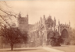 Exeter Cathedral South East & Choir East 2 old Francis Frith Photos 1890