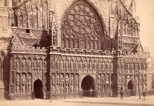 Exeter Cathedral Western Front & Bishop's Palace 2 old Francis Frith Photos 1890