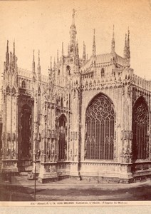 Italy Milan Cathedral Roof Duomo di Milano Apse old Alinari Photo 1890