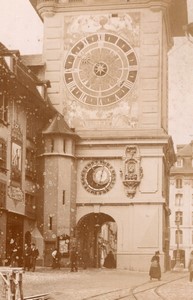 Switzerland Bern Clock Tower Zytglogge Zeitglockenturm Old Photo 1890 #2