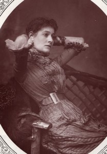 United Kingdom Theatre Stage Actress Myra Holme as Clara Dart old Photo 1880