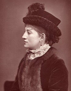 United Kingdom Theatre Stage Actress Ellen Lancaster Wallis old Photo 1880