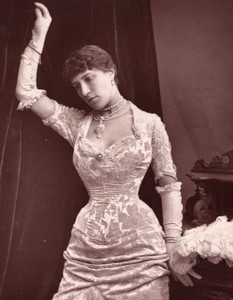 United Kingdom Theatre Stage Actress Margaret Leighton old Photo 1880