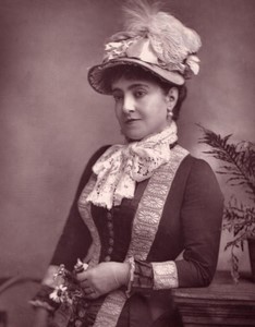United Kingdom Theatre Stage Actress Adelina Patti old Photo 1880