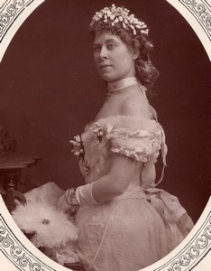 United Kingdom Theatre Stage Actress Caroline Hill old Photo 1880